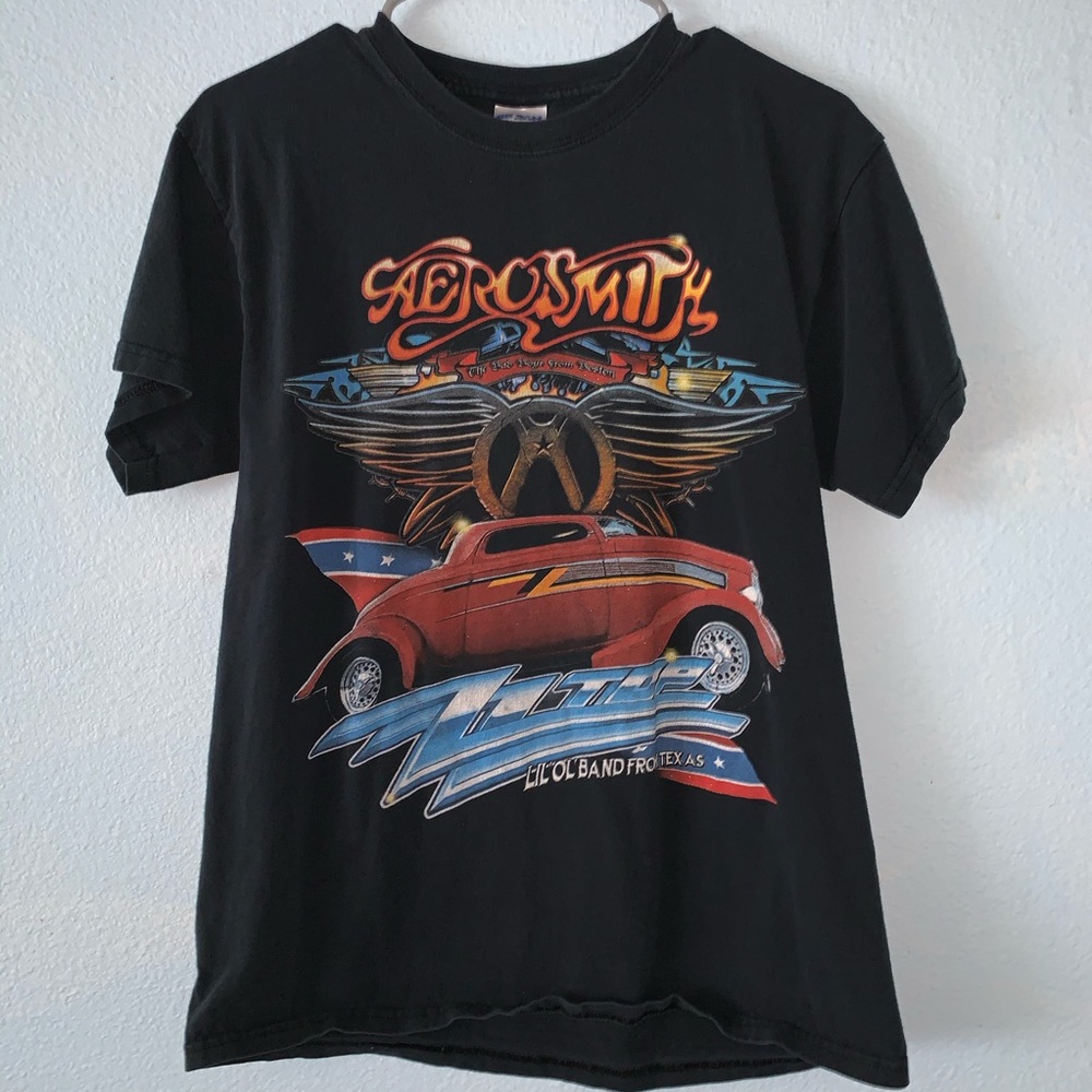 Aerosmith ZZ Top Tour T-Shirt 2009 Vintage